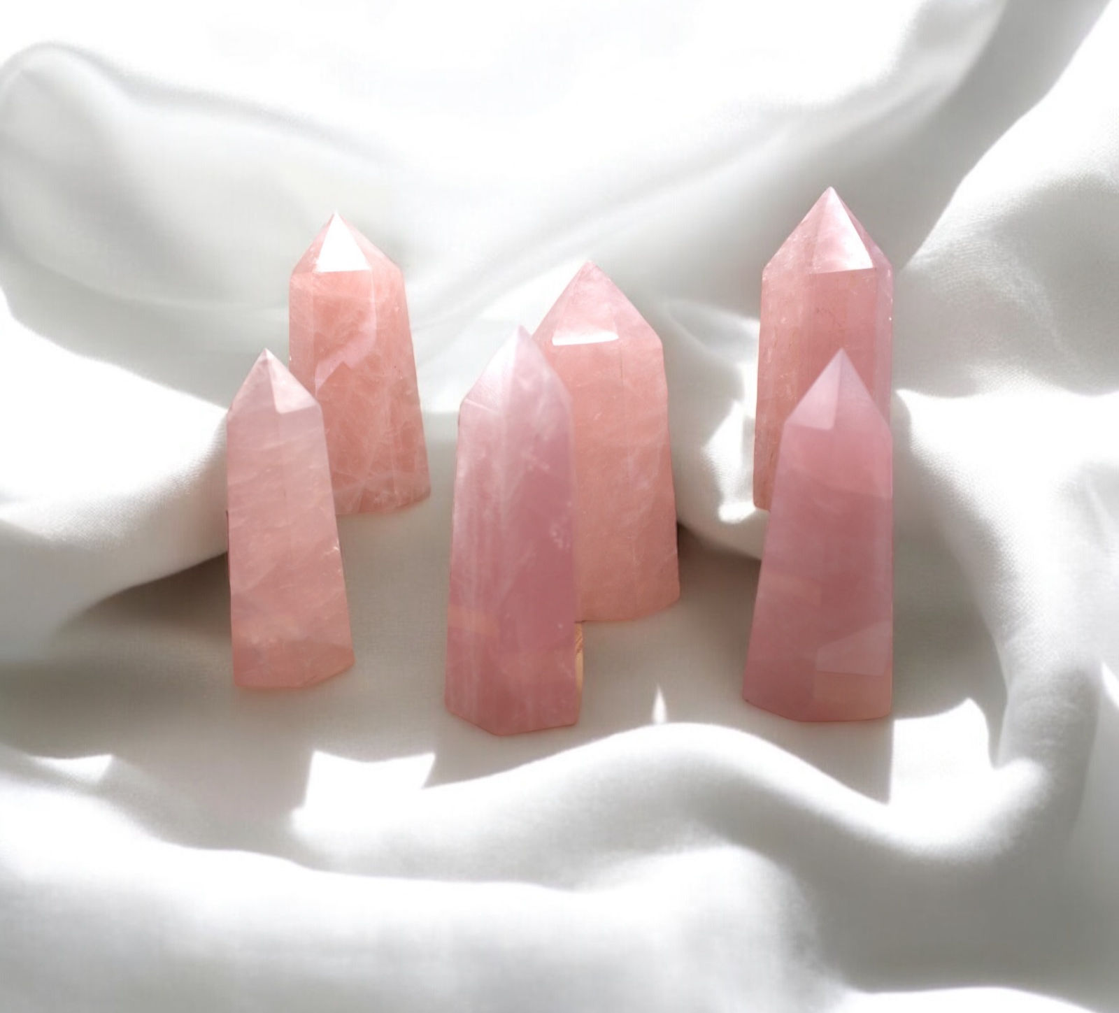 Rose Quartz Healing Towers: Large Crystals for Love & Healing
