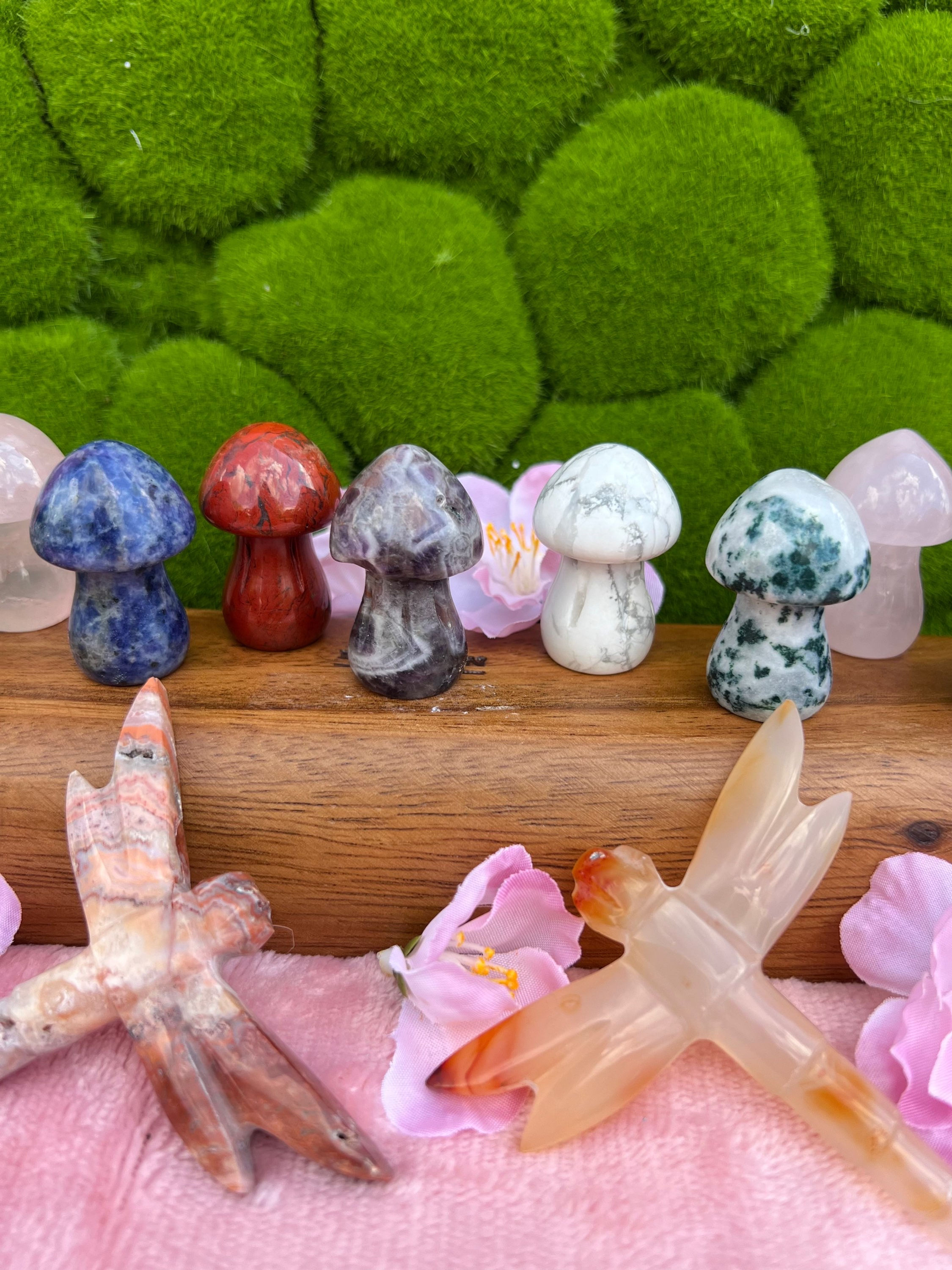 Mini Crystal Mushrooms: Tiny Treasures for Energy and Charm