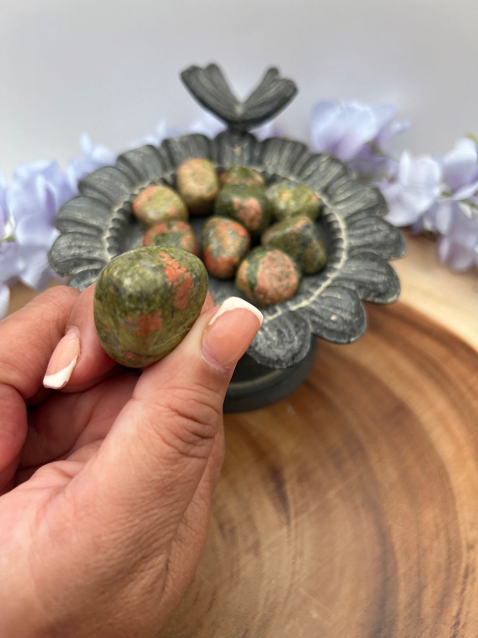 Miniatura: Unakite Tumbles: Nurture Inner Balance, Healing & Compassion