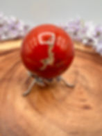 Thumbnail: Red Jasper Healing Crystal Sphere: Grounding Energy and Protection Gem