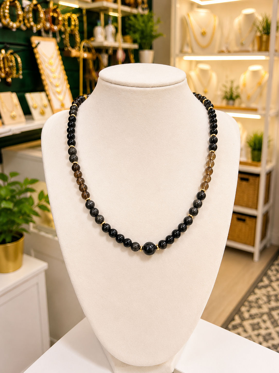 Shadow and Gold Necklace