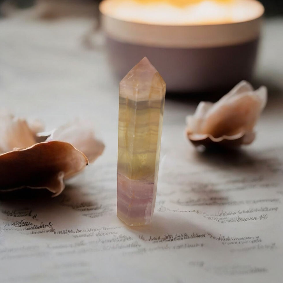 Miniatura: Rainbow Fluorite Points: Amplify Clarity & Calm with Vibrant Energy