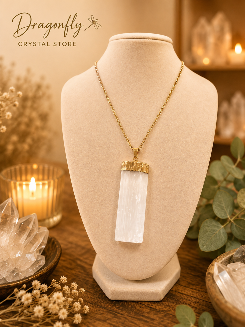 Thumbnail: Selenite Crystal Necklace
