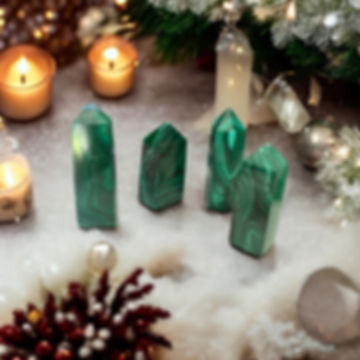 Malachite Crystal Towers:  Healing & Transformation Gemstones