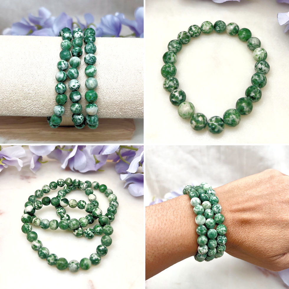 Thumbnail: Tree Agate Bead Bracelets