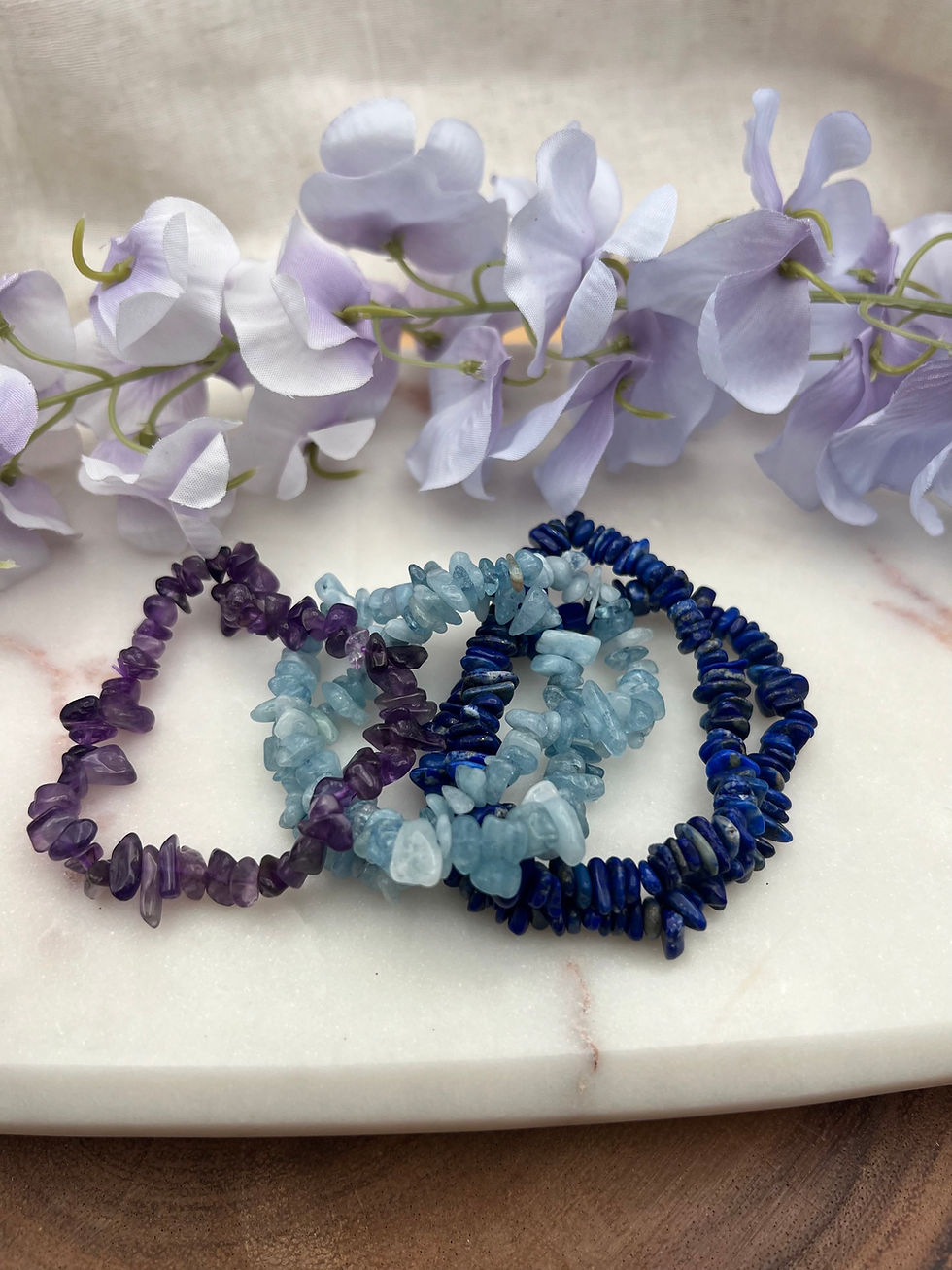 Thumbnail: Elegant Gemstone Chip Bracelets for Balance, Clarity & Intuition