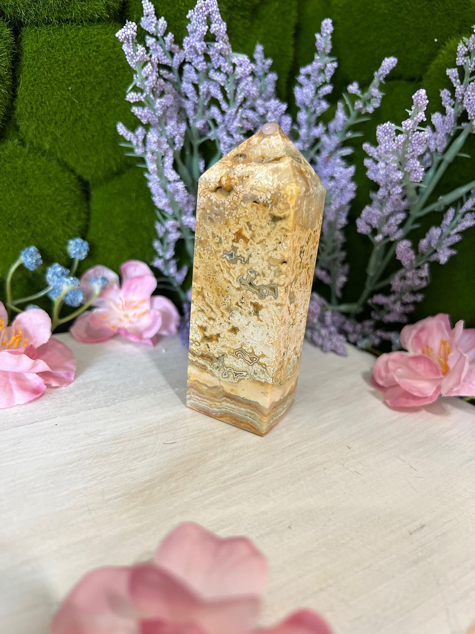 Miniatura: Silk Agate Towers: Discover Serenity and Balance