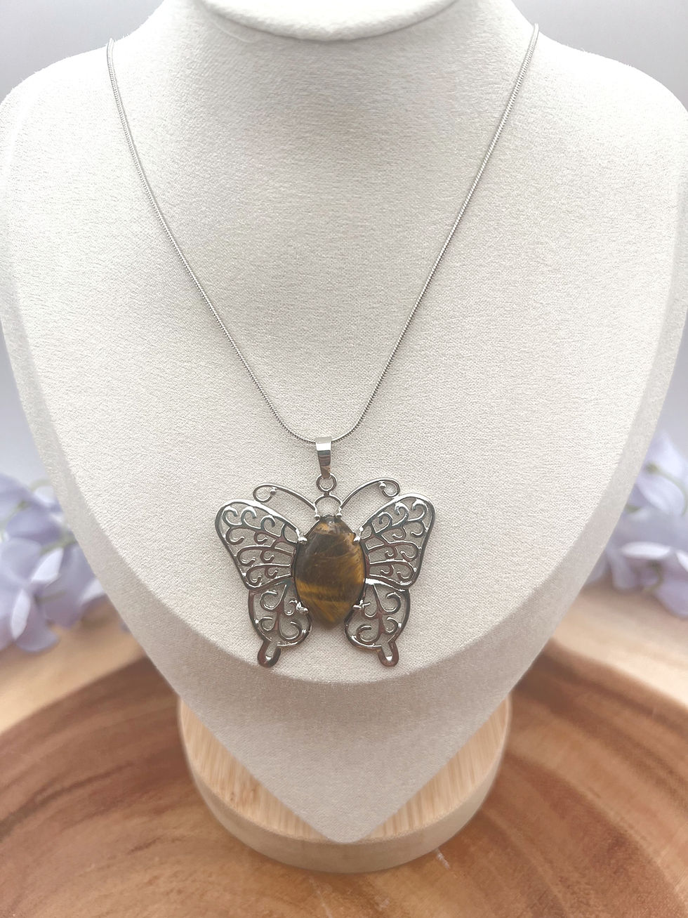 Thumbnail: Crystal Butterfly Necklaces