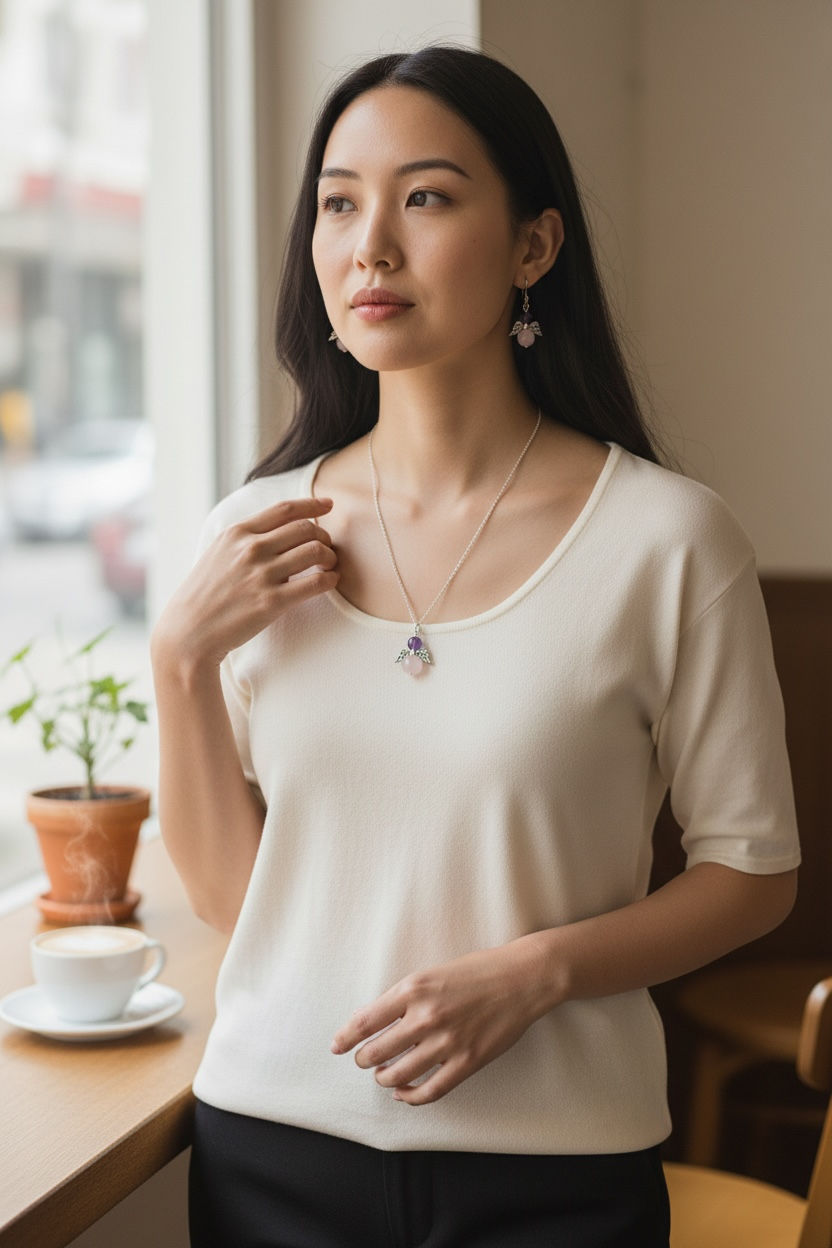 Thumbnail: Angel Energy Crystal Jewelry Set