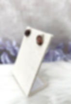 Thumbnail: Oval Gemstone Stud Earrings Stylish & Healing Energy