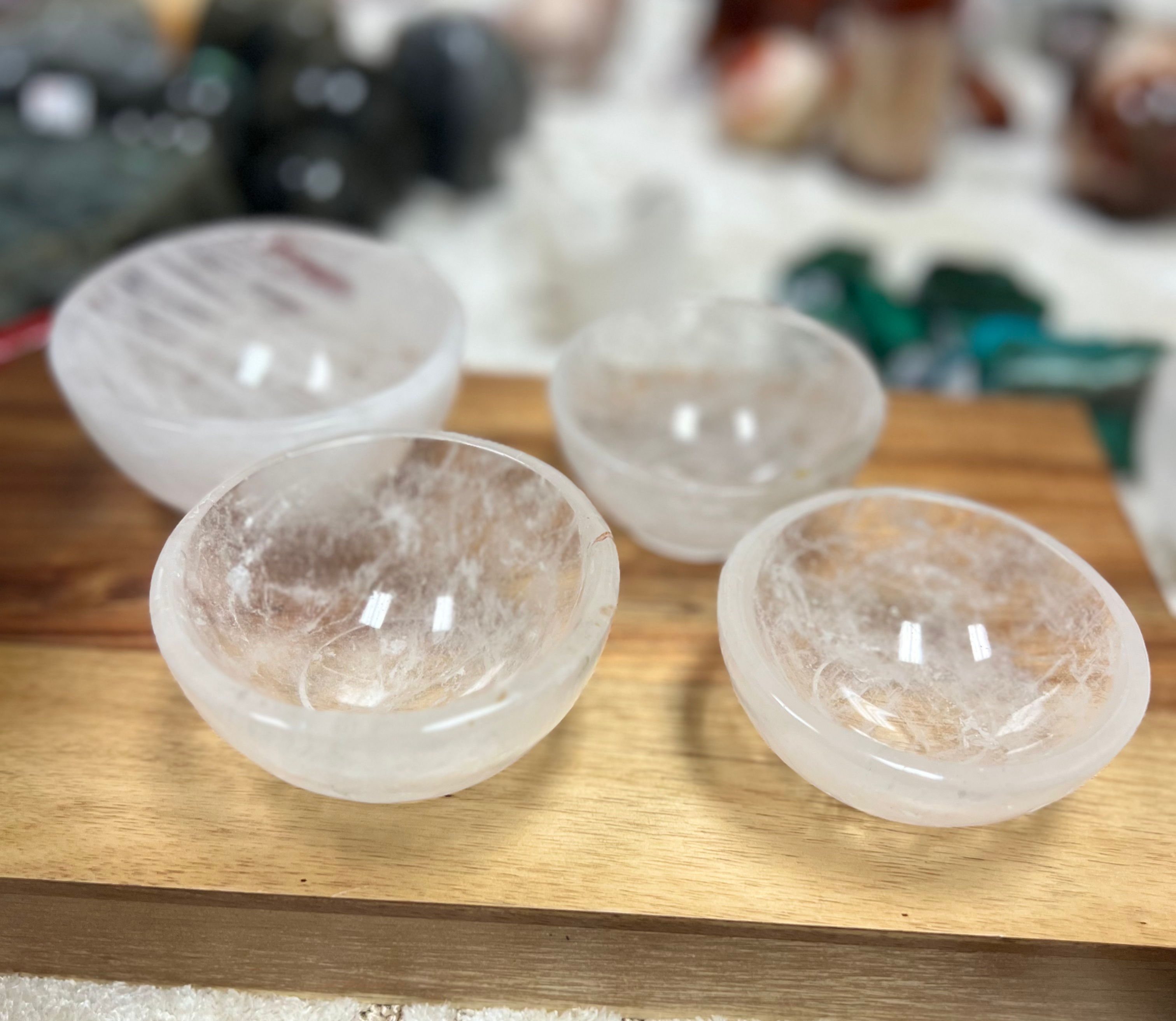 Clear Quartz Crystal Bowl