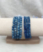 Blue Kyanite Bead Bracelet