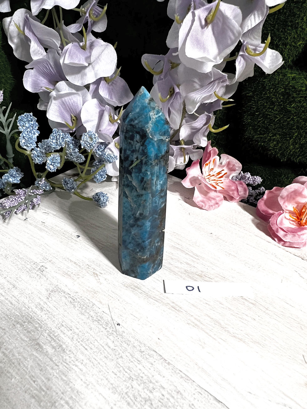 Miniatura: Blue Apatite Points: Energy Healing Tools for Focus & Clarity
