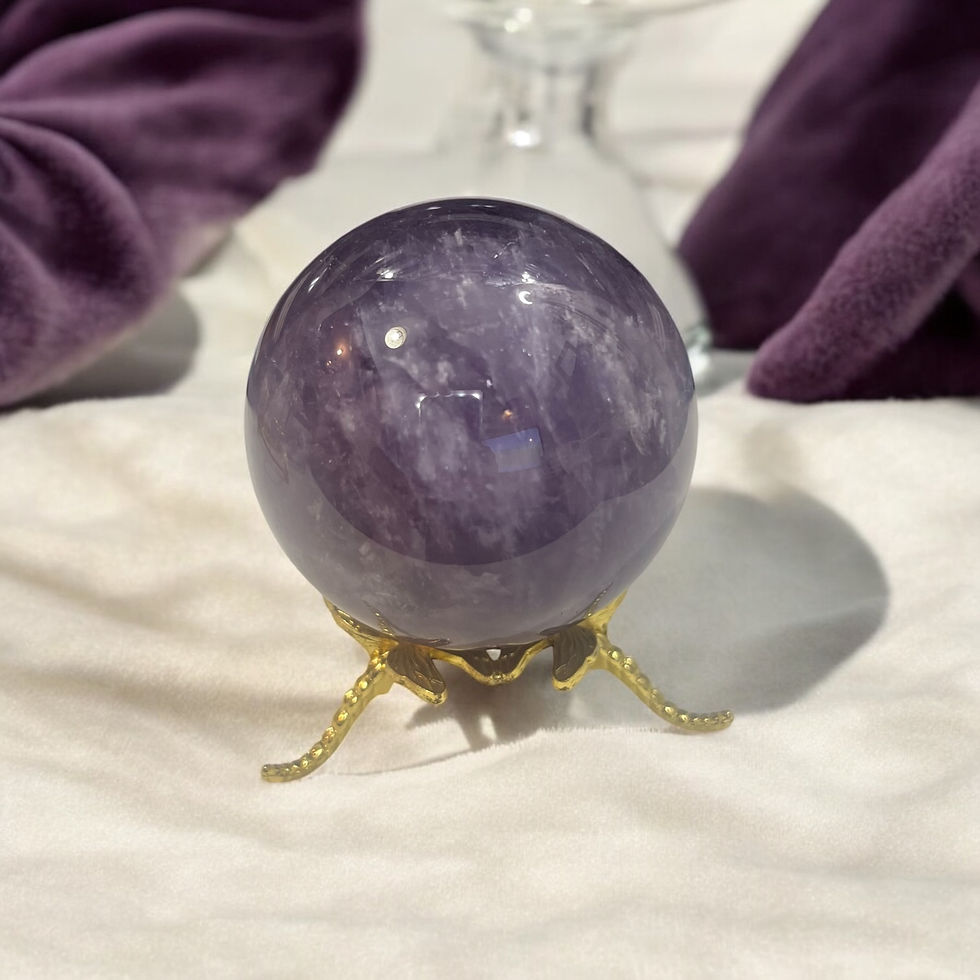 Miniatura: Calming Amethyst Sphere for Energy Healing and Meditation