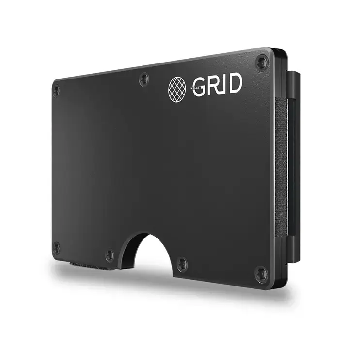 Thumbnail: Grid Wallet // Gunmetal Aluminum