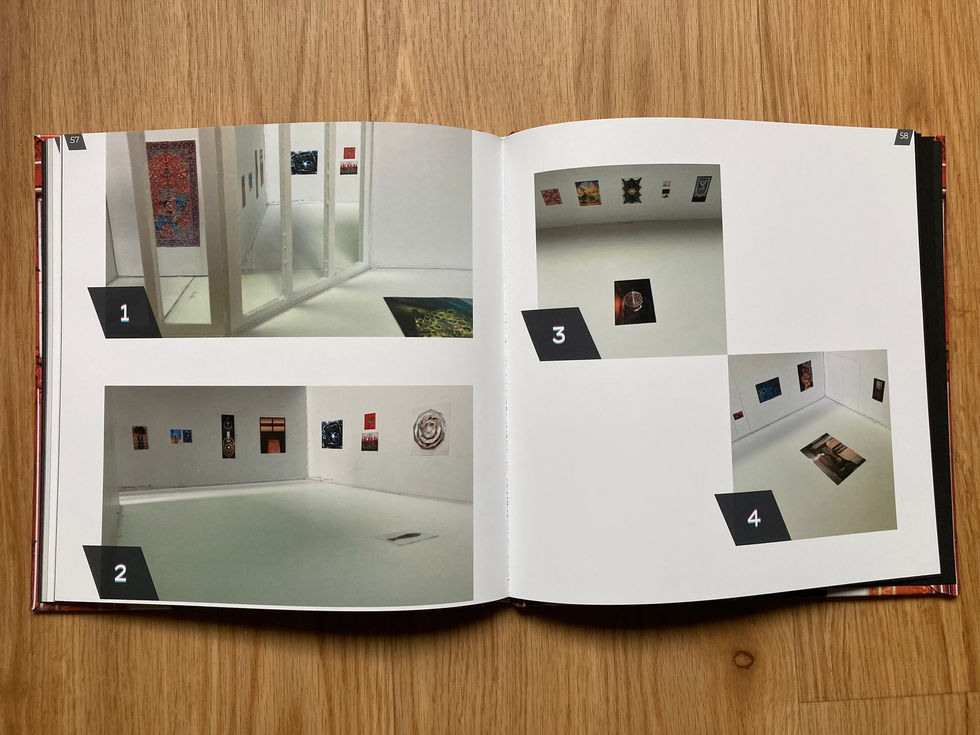 Images of physical exhibition mockup