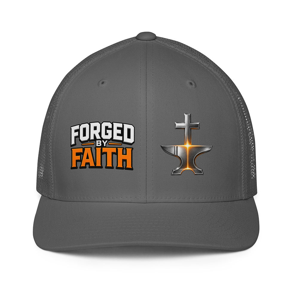 Thumbnail: Forged by Faith Closed-back trucker cap