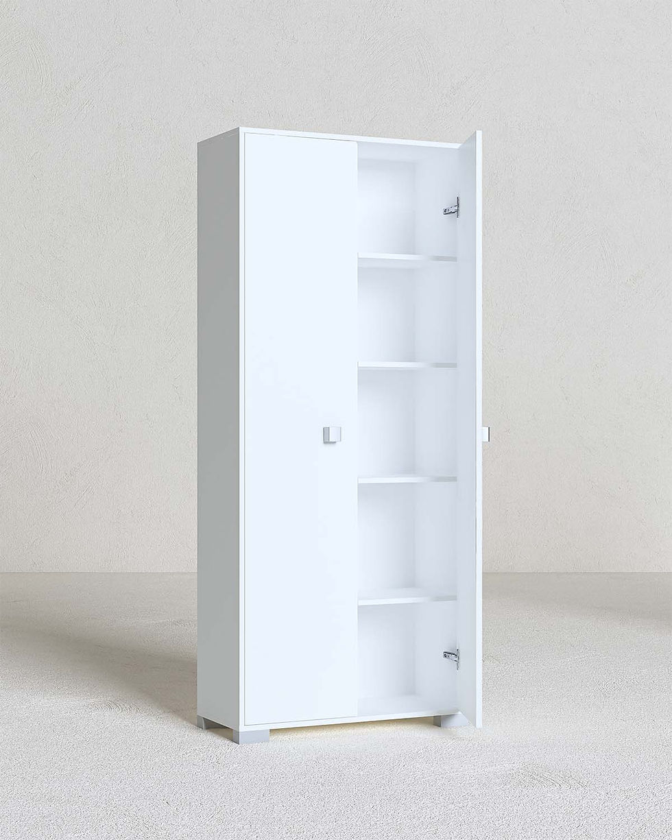 Miniatura: Armadio multiuso Clara 2 ante - Dispensa con 5 ripiani - 75x180x35 cm
