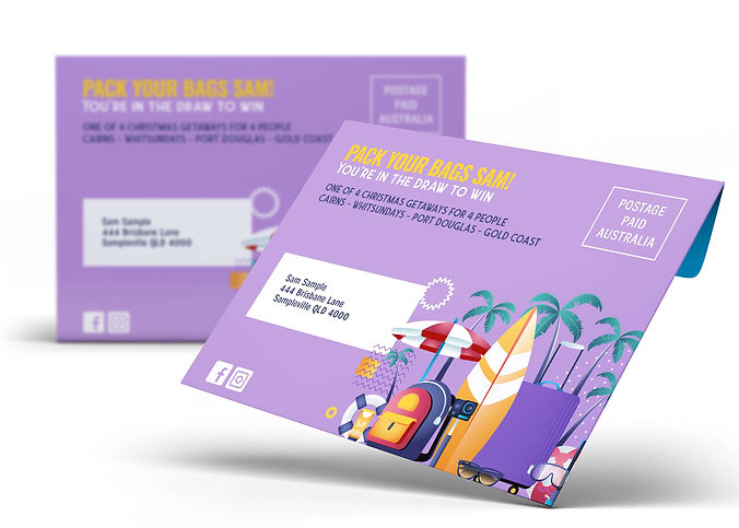 Example of a Direct Mail Campaign and Custom Mailer for Letterbox Marketing