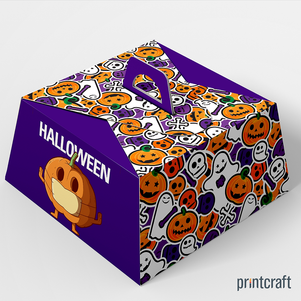 Thumbnail: CA129: Gift / Cake Box with Top Carry Handle- 1up