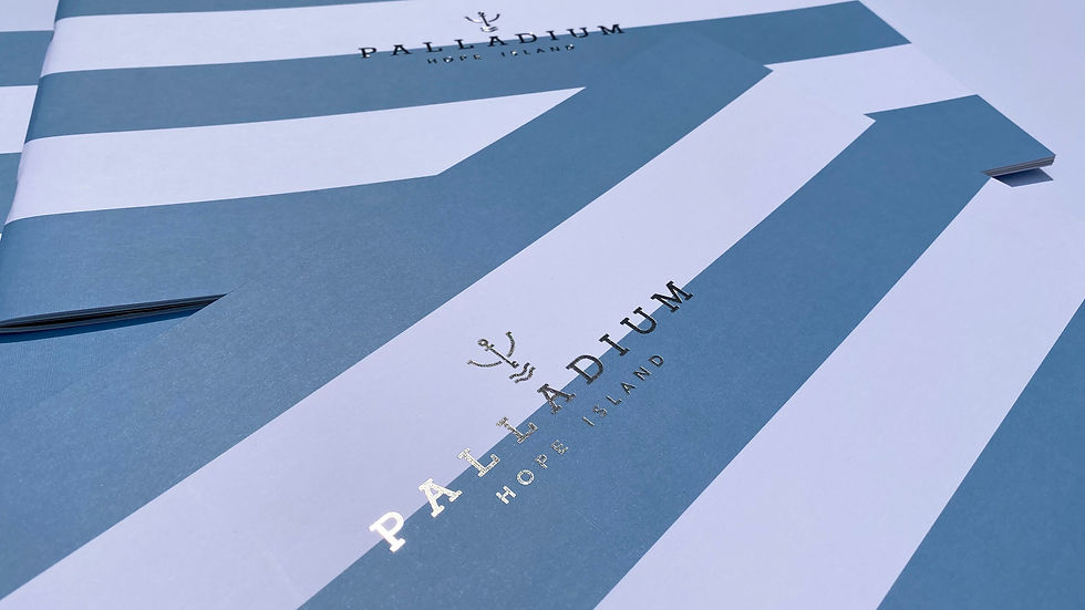 Stunning paper choice for Palladium Homes by Ruby Ink Creative