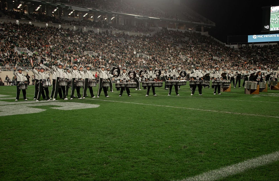 Spartan Marching Band Drumline Third Quarter Cheer