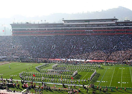 Spartan Marching Band pregame performance at the 2014 Rose Bowl Game