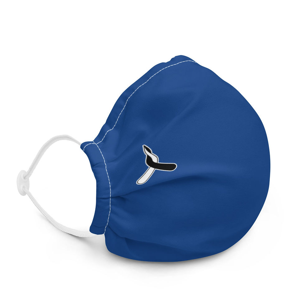 Thumbnail: Premium face mask - Blue Basic 
