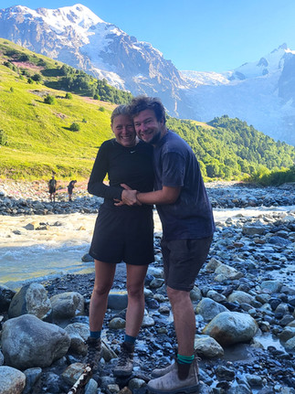 geglückte Flussüberquerung in Swanetien