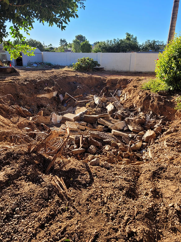 Pool Implode in the process..  KBD here for all of your pool removal solutions.