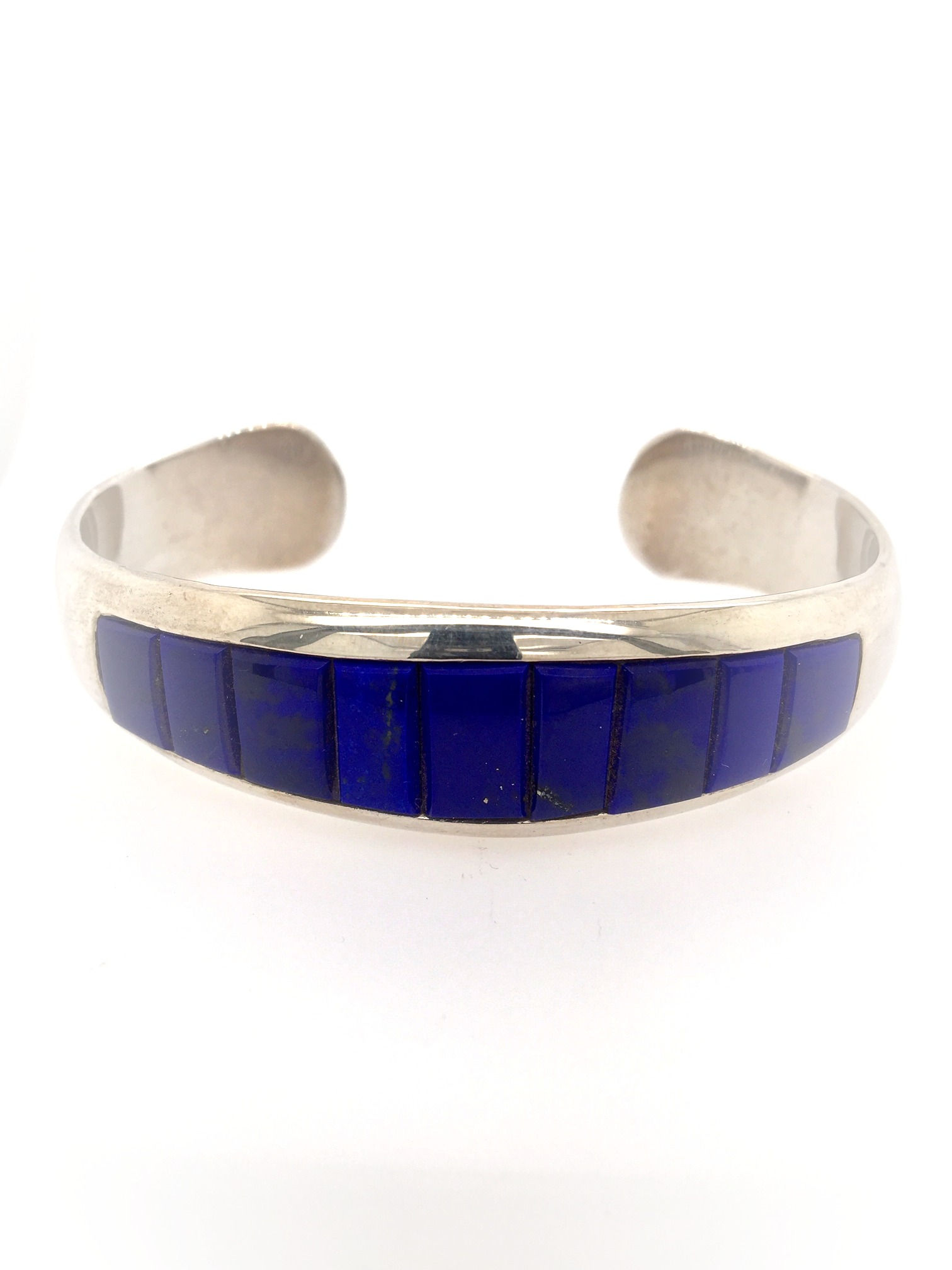 Silver and Lapis Cuff