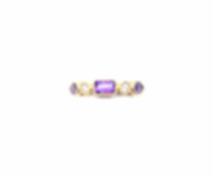Amethyst & Diamond Ring