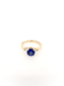 Sapphire and Diamond 14ky Ring