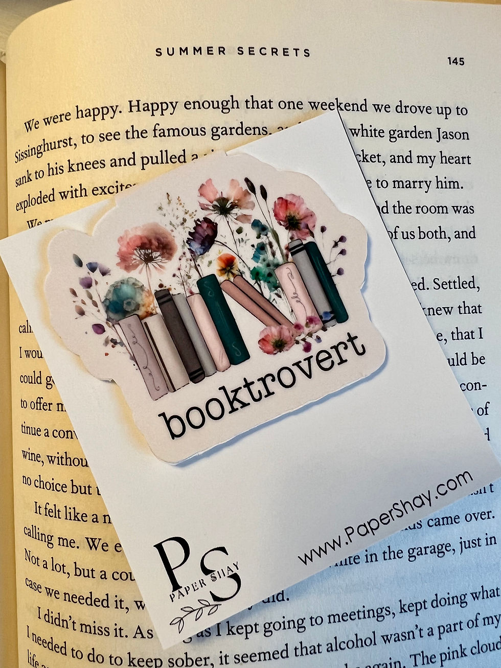 Thumbnail: Booktrovert Magnetic Bookmark, Bookish Gift, Book Nerd Gift, Bookworms
