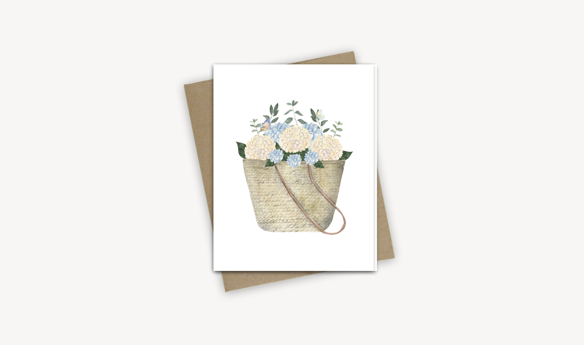 Fold Over Note Cards, Flowers Straw Basket, Blank Note Cards, Stationery Set