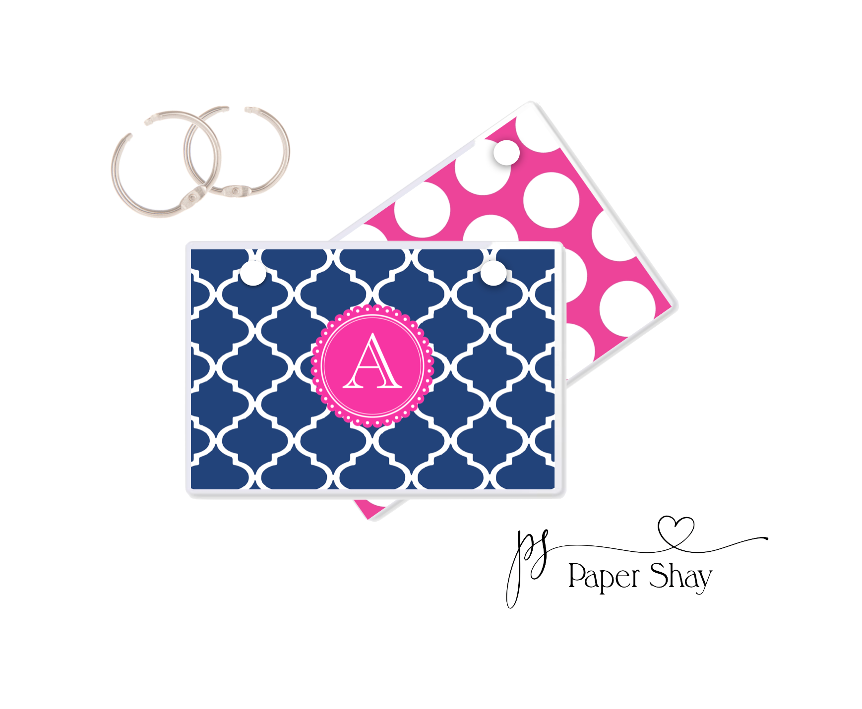 Index Card Binder--Personalized LEAVES