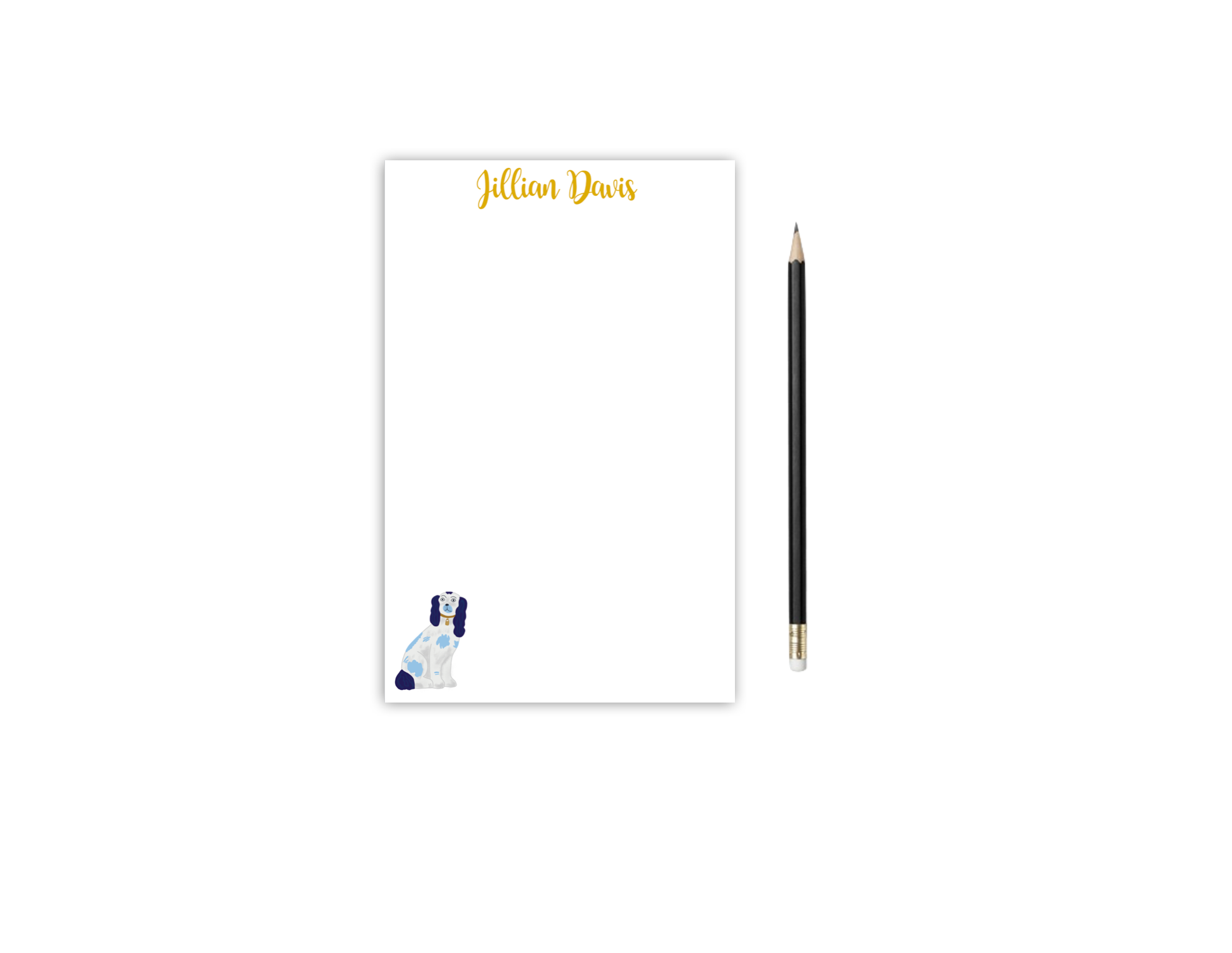 Personalized Notepad, To do list, China Dog
