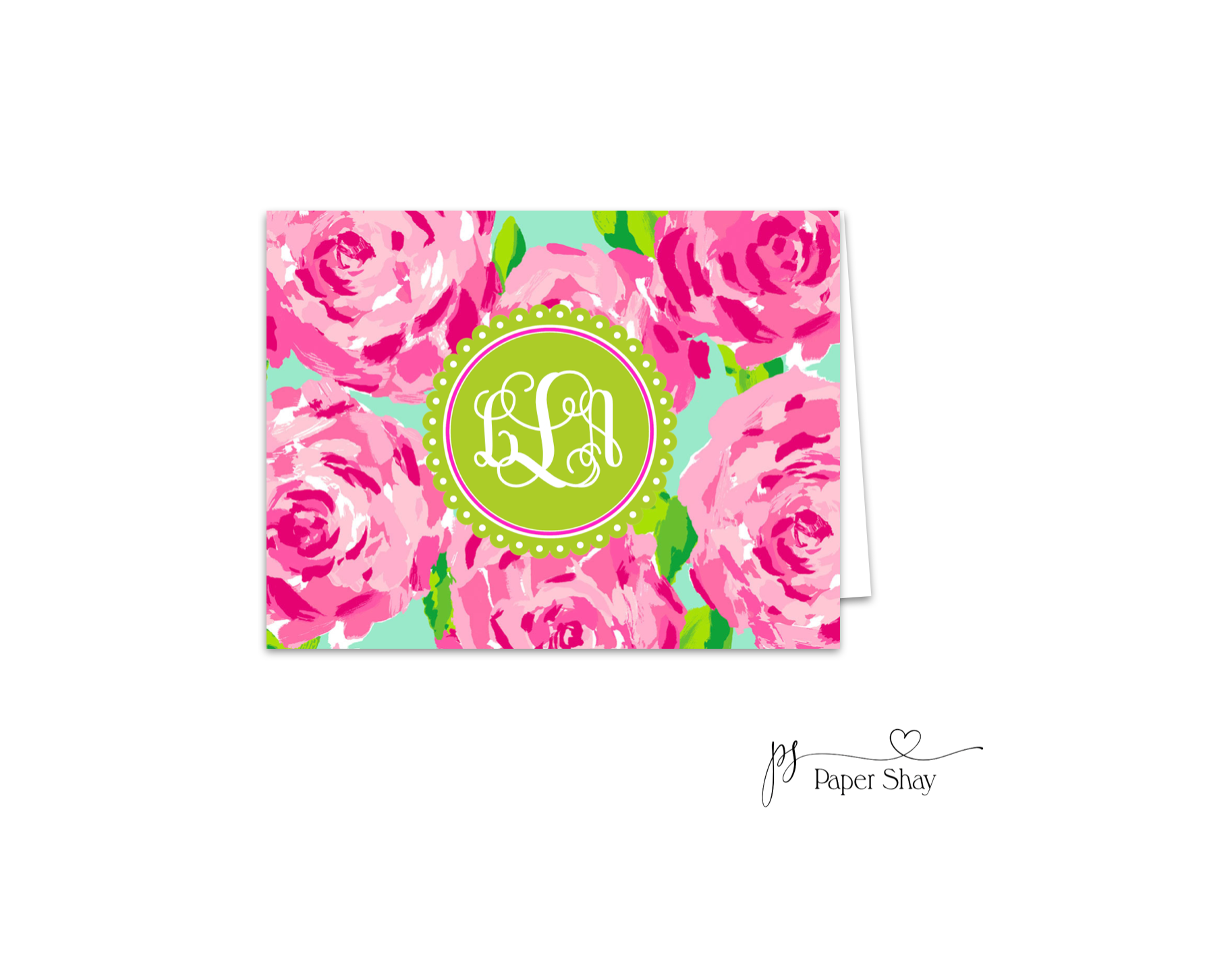 Fold Over Note Cards--Roses