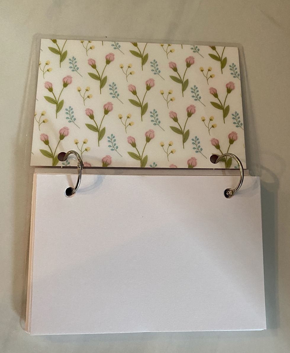 Thumbnail: Index Card Binder--Hydrangeas