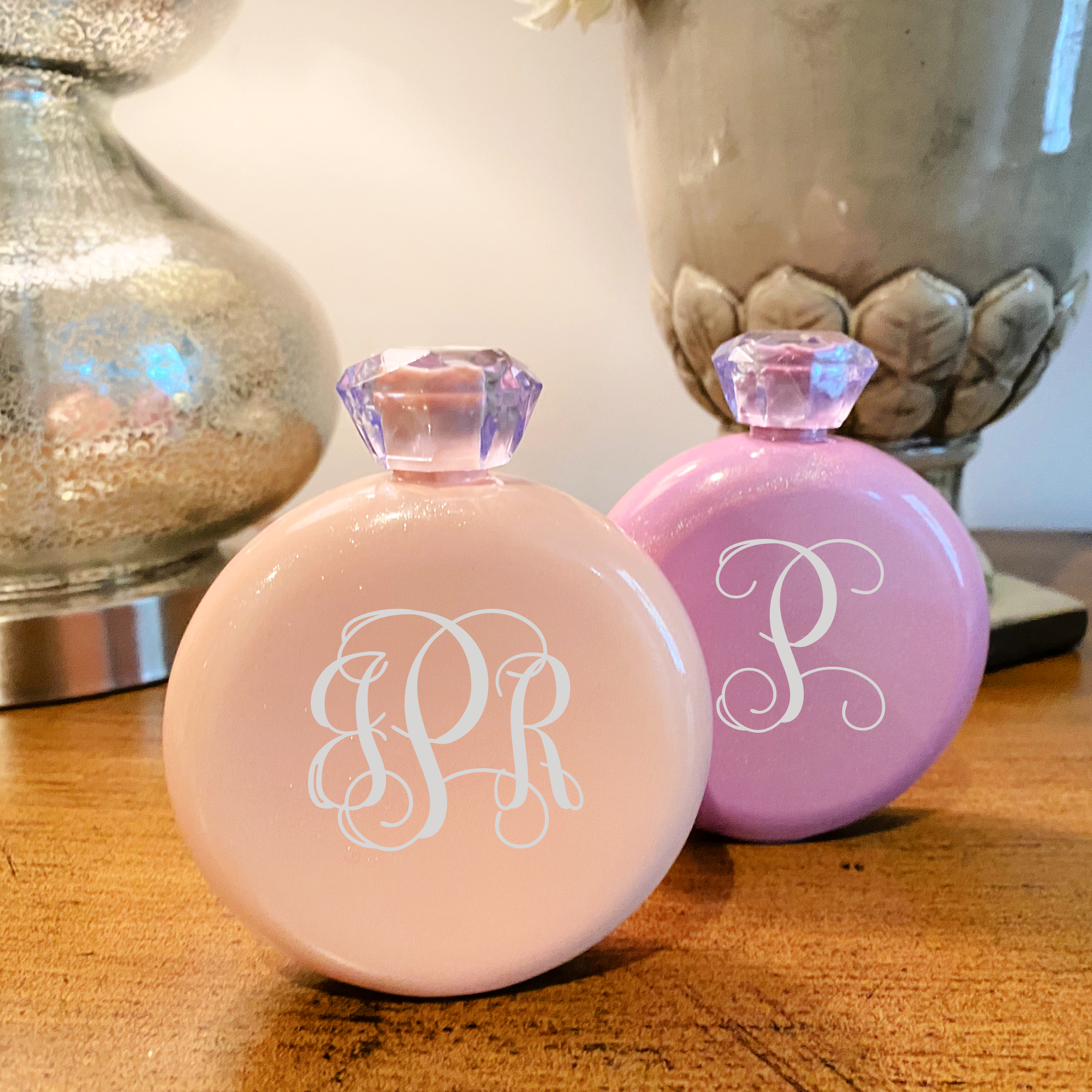 Personalized Glam Flask, Personalized Bridal Party Flask, Bridesmaid Pro