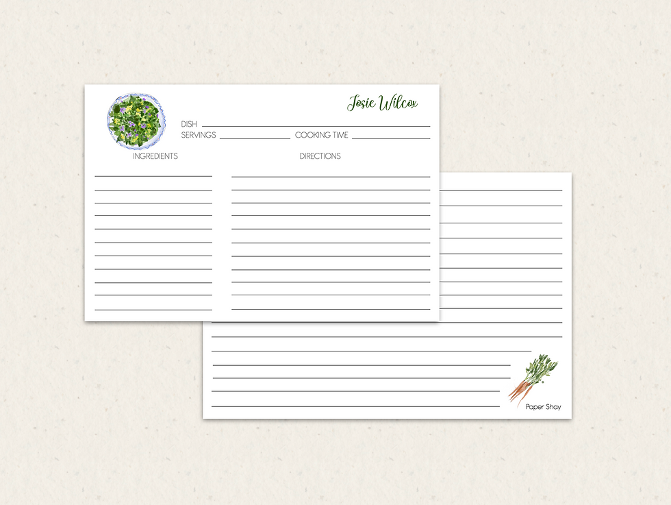 Thumbnail: Recipe Cards 4 x 6
