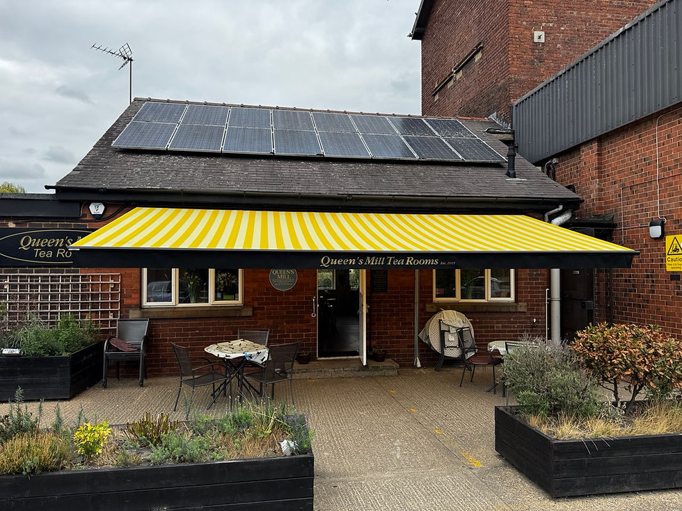 commercial awning installation in Castleford