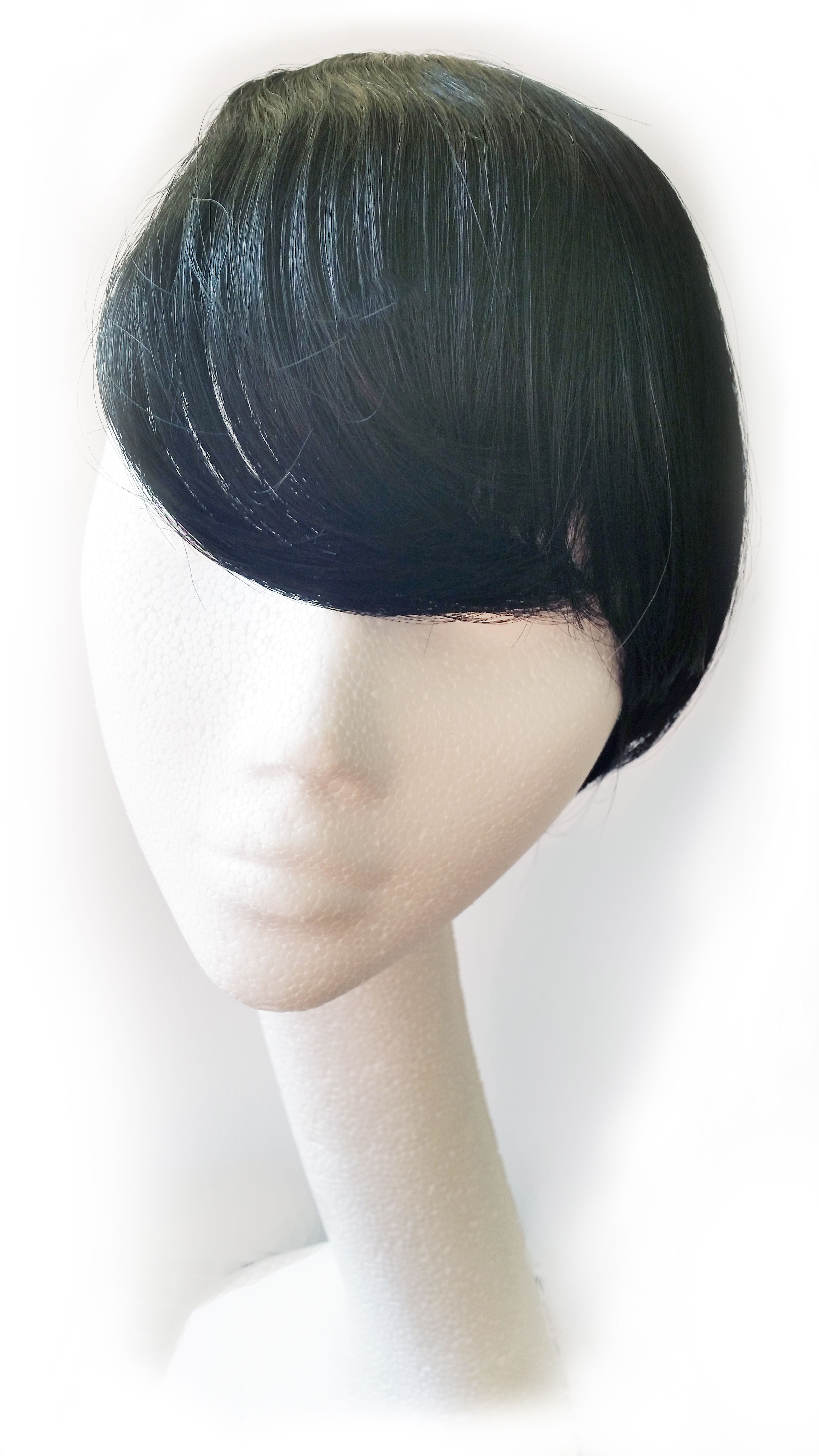 Clip-in Side Swept Fringe