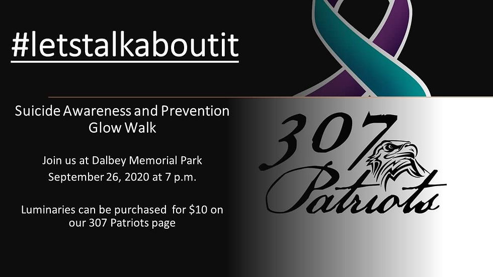 Suicide Prevention Glow Walk