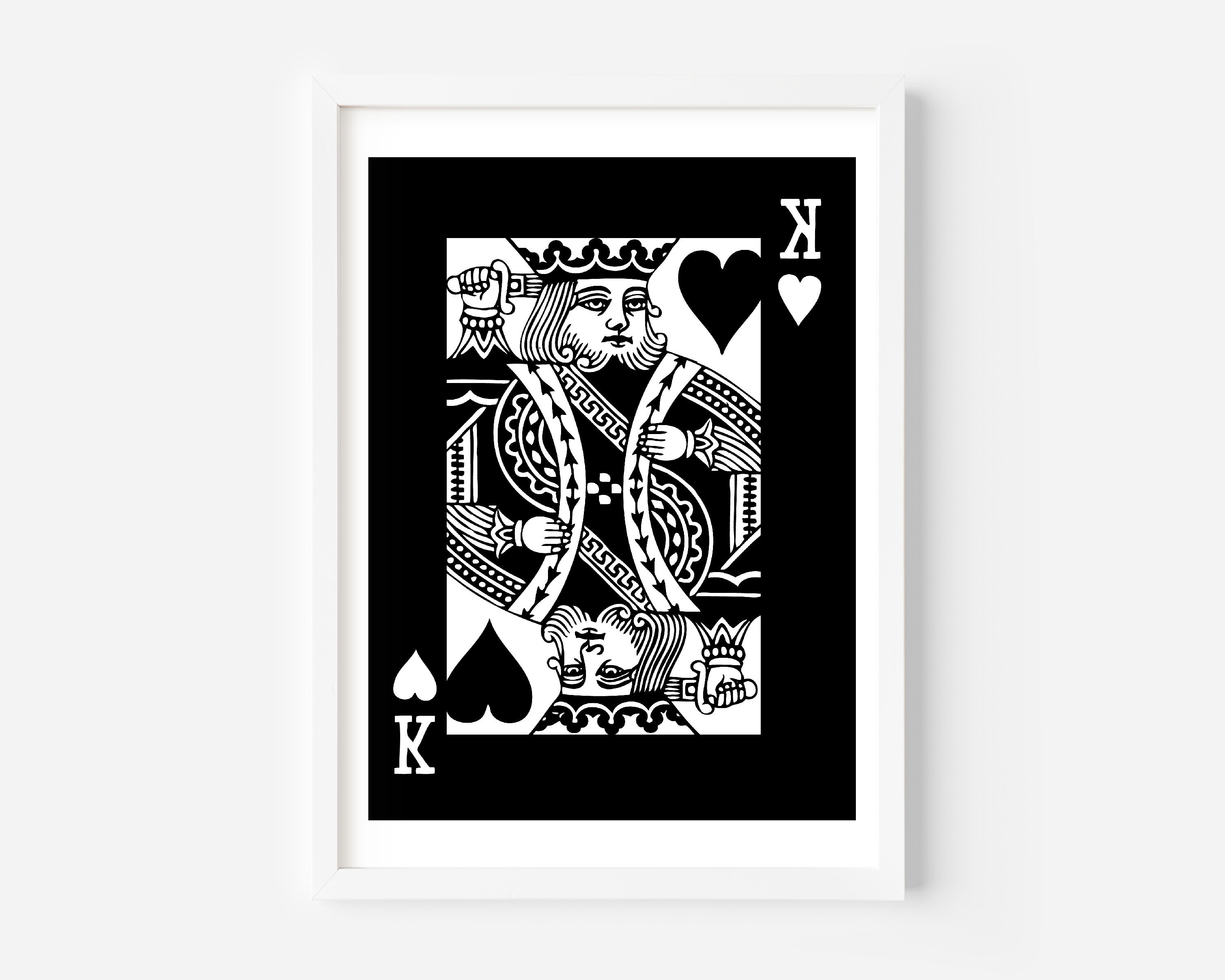 King of Hearts Print