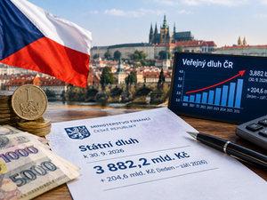 Czech Public Debt Rises by CZK 205 Billion in Nine Months to Record High