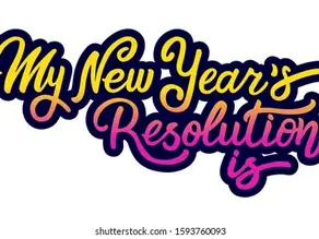 New Year's resolution text