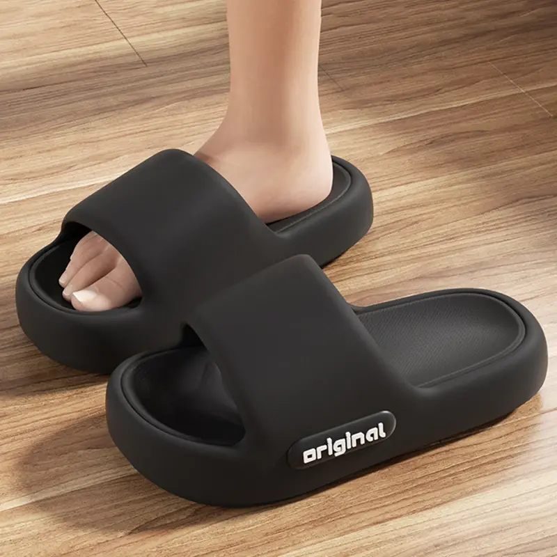 Miniatura: Thick Bottom Cloud Slippers Women Fashion Letter Print Platform Sandals Woman