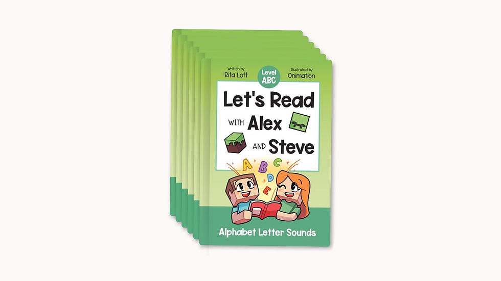 Thumbnail: Let's Read With Alex and Steve! Level Up Your ABCs - Alphabet Letter Sounds