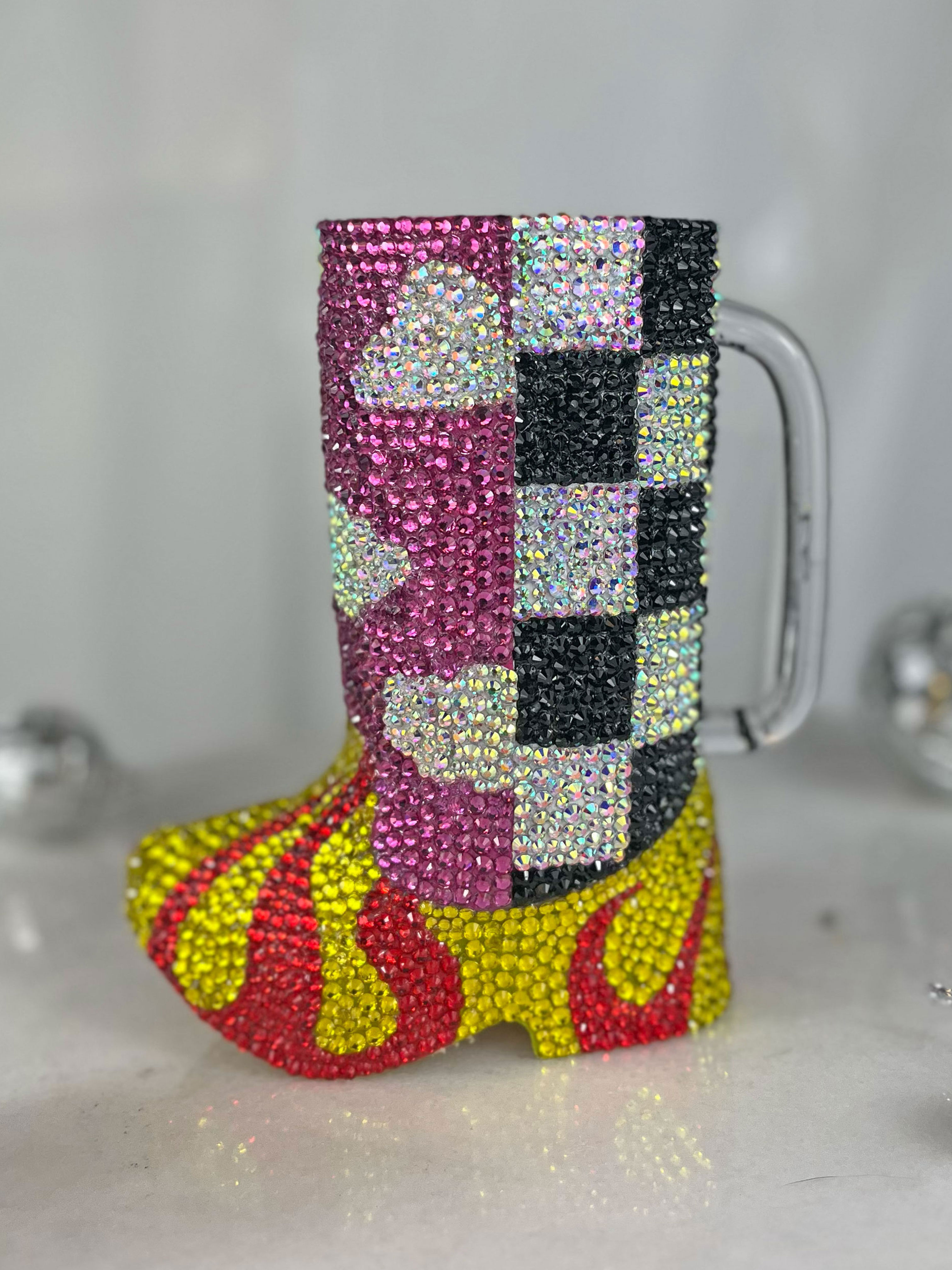 Cloudburst Checkmate Boot Mug
